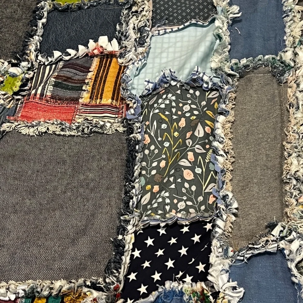 Handmade Rag Quilt - Picture 2 of 6